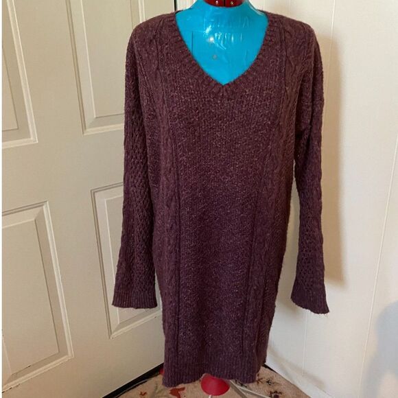 American Eagle V-Neck Boho Sweater Women Size XL Long - Picture 1 of 7